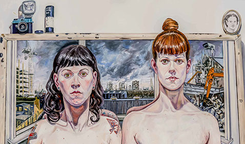 Elia, Wendy. Made In Britain, Oil on canvas,large 164 x 184cm, 2012crop